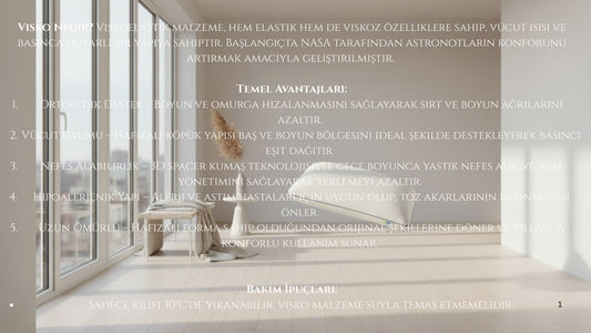 Premium Embrace SKY- ViscoElastic Pillow