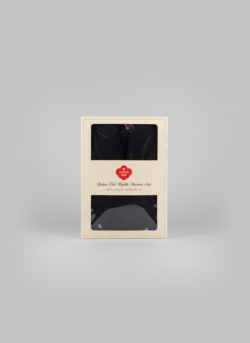 BADEMANTEL DELÜXE GRAU ANTRASIT