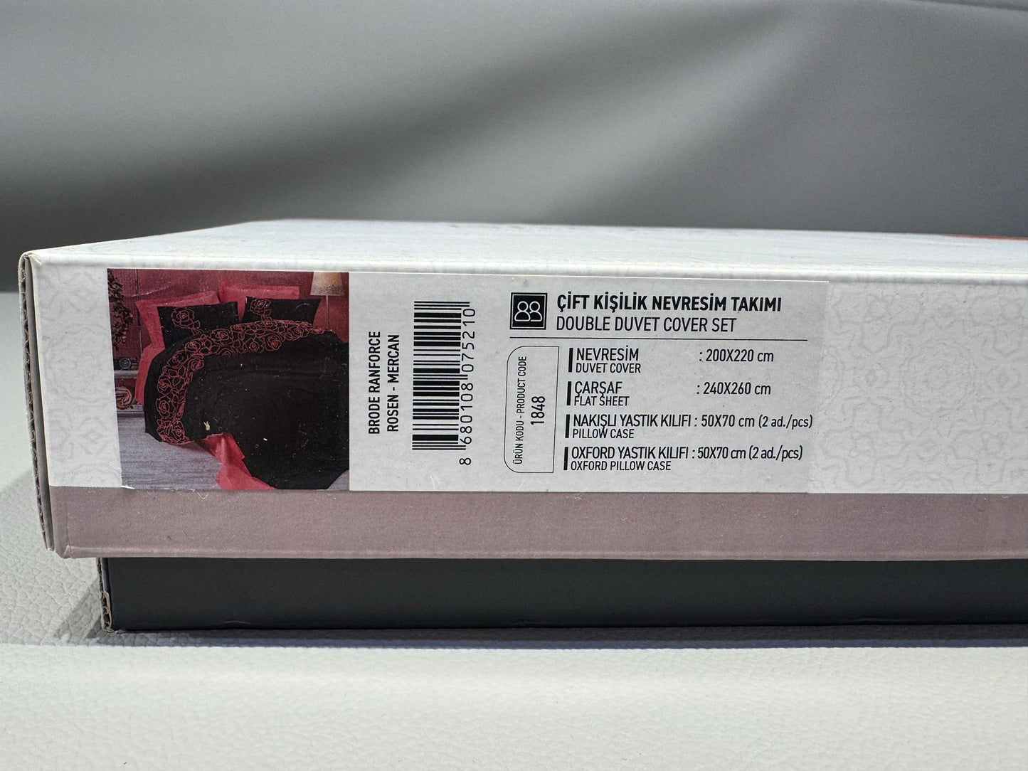 Bettwäsche Set für 2 Person Brode Rosen-Kiremit