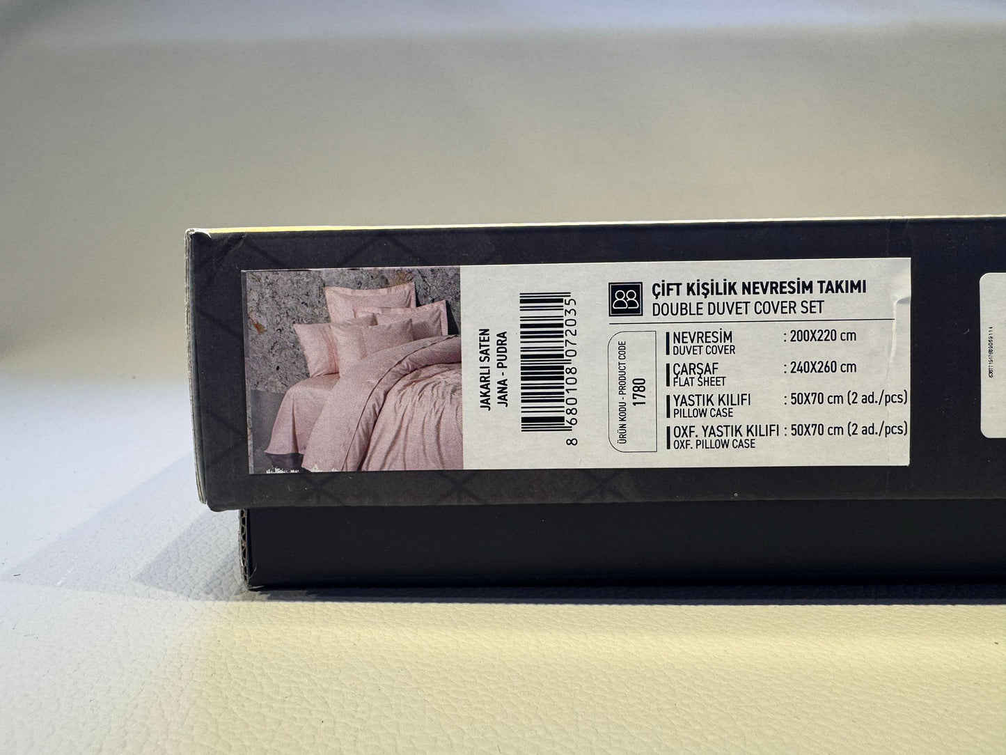 Bettwäsche Set für 2 Person Jakarli Saten Jana-Pudra