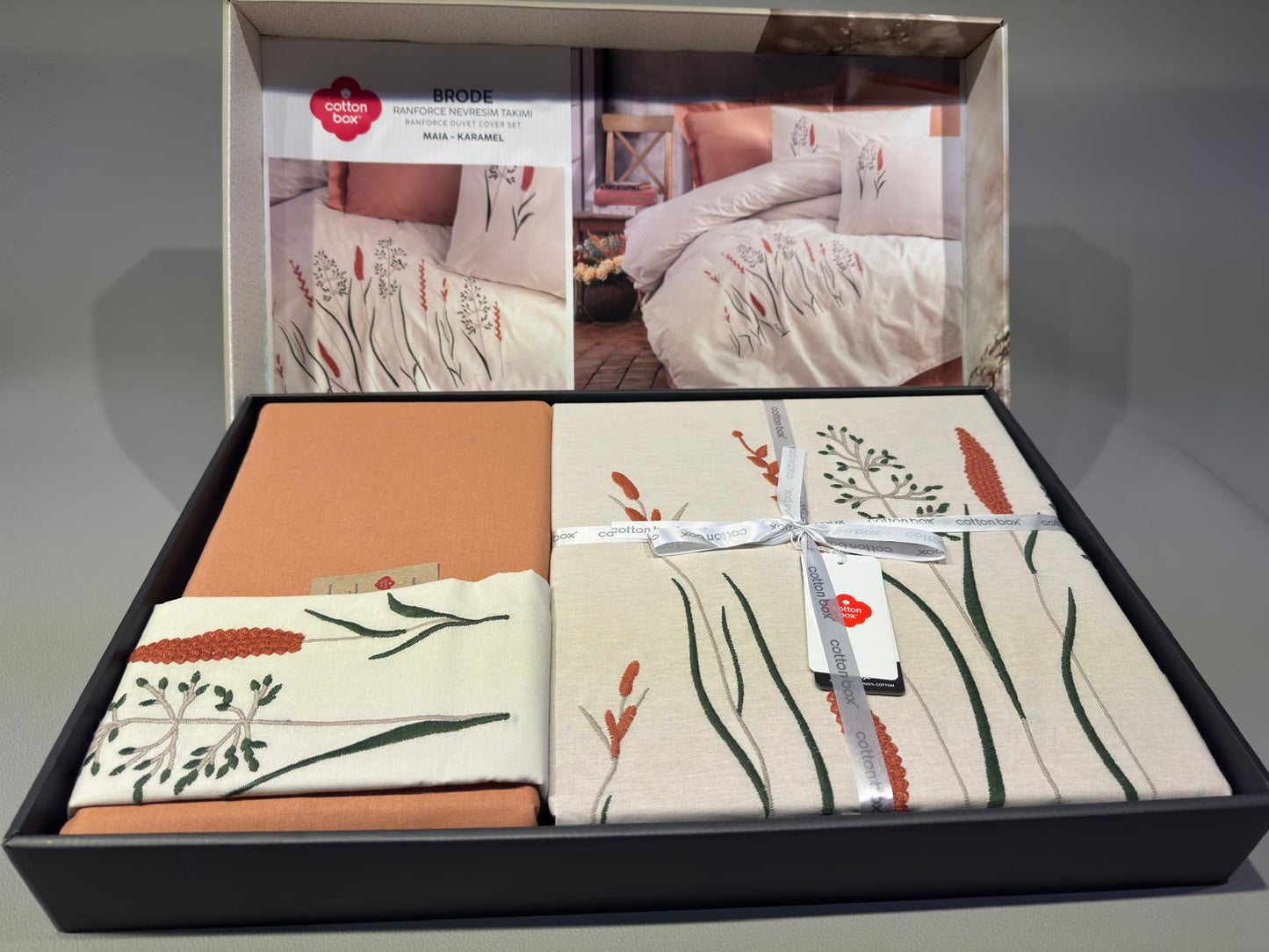 Bettwäsche Set für 2 Person Brode Maia-Karamel