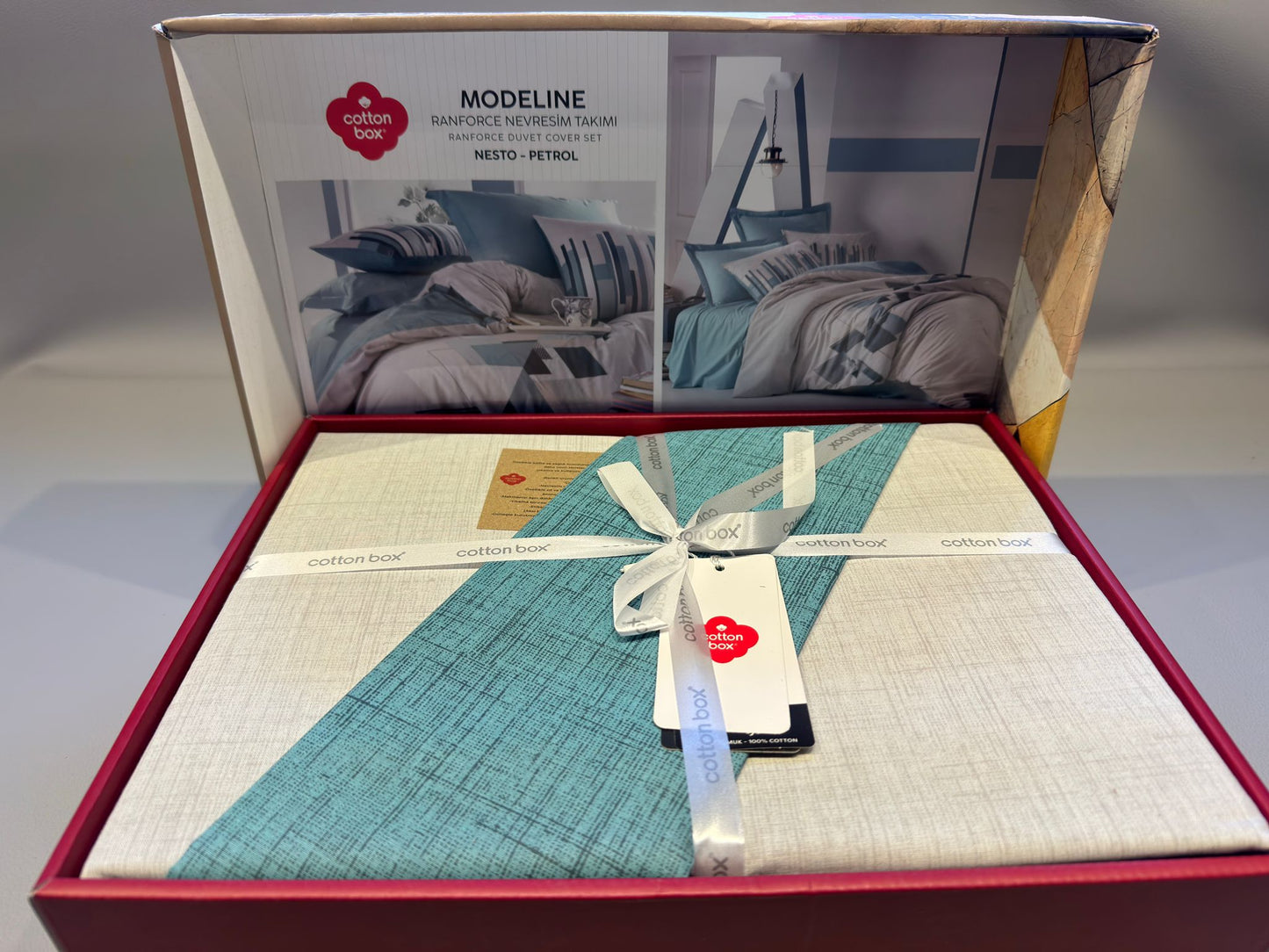 Bettwäsche-Sets für 2 Person Modeline Nesto-Petrol