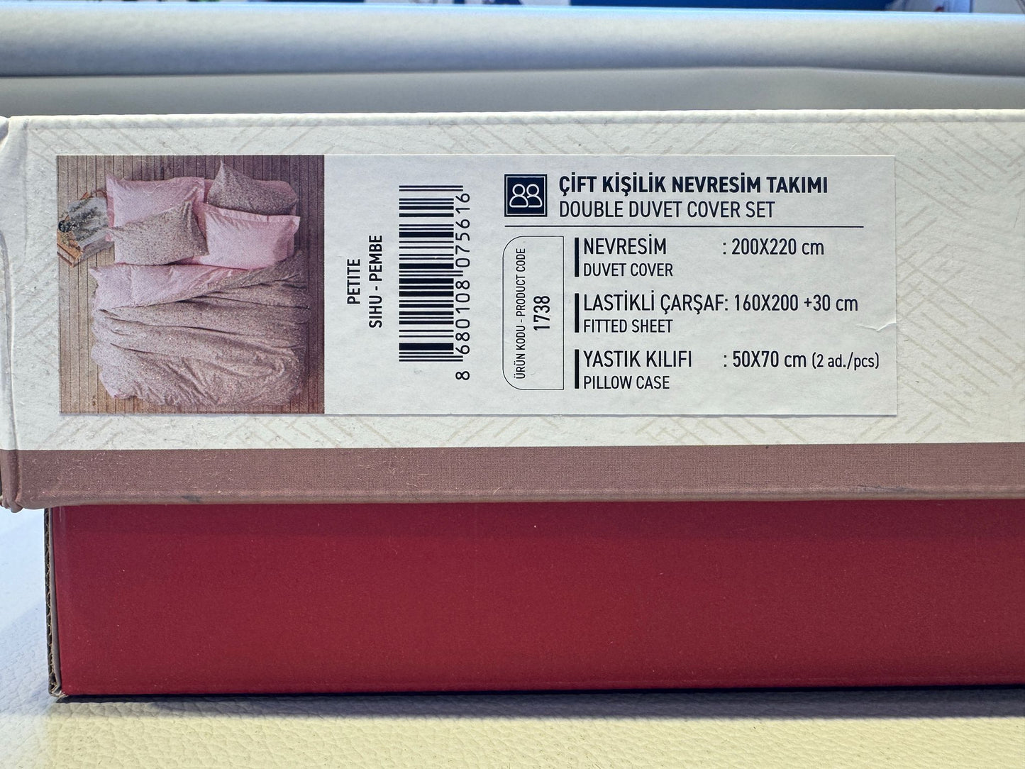 Bettwäsche Set für 2 Person Petite Sihu-Pembe