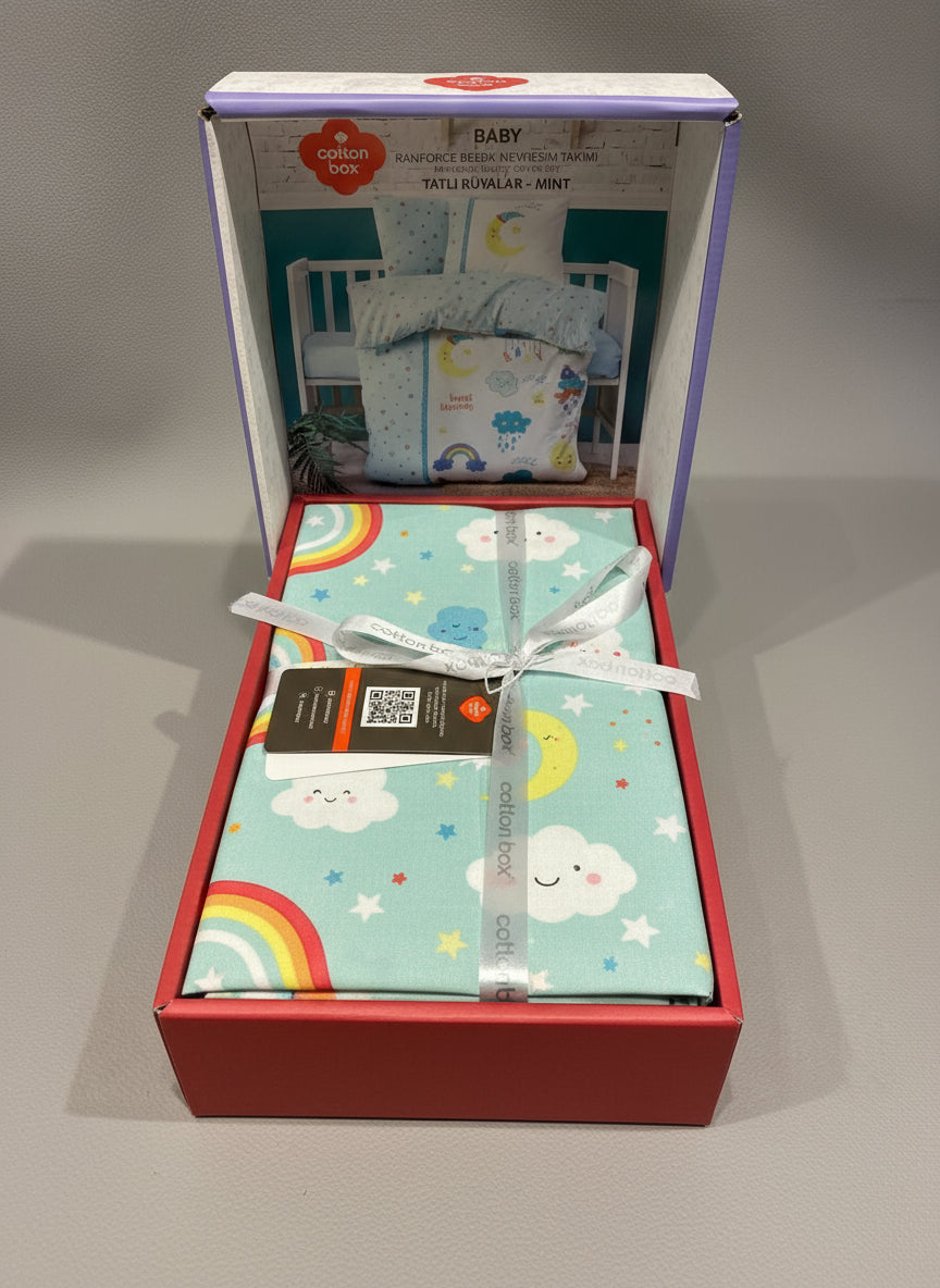 BABY-RENFORCE-BETTWESCHESET TATLI RÜYALAR-MINT